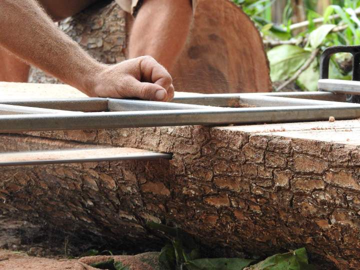 Un large choix de bois brut de sciage de long